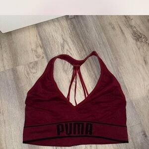 PUMA Women's Deep Red Sports Bra